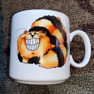 ⭐️RUSSCheshire Cat Ceramic Coffee Mug 3.5" KEEP SMILING VINTAGE  Russ Berrie